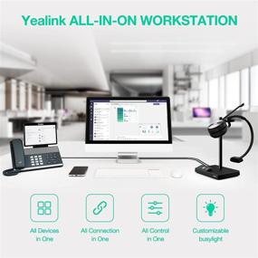 img 3 attached to 🎧 Yealink WH62 Wireless Headset with Microphone for PC Laptop - Teams Certified Headset for Office IP VoIP Phones, DECT Headset SIP Phone for UC Communication
