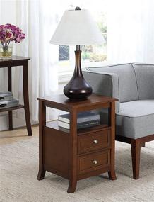 img 4 attached to Convenience Concepts Melbourne Espresso End Table: A Stylish and Practical Addition to Your Space