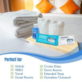 img 3 attached to 🧳 Convenient Terra Breeze 1-Shoppe Travel Detergent Packets & Dish Soap Bulk Kit - Ideal for AirBnB, Rentals, & On-the-Go Cleaning: Includes Dishwasher Detergent, Travel Dish Soap, and Scent Free Laundry Detergent (45 Pcs)