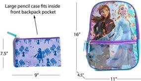 img 2 attached to Disney Frozen Backpack Girls Pencil