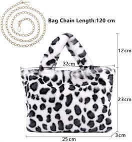 img 2 attached to Wild and Stylish: Leopard Print Shoulder 🐆 Crossbody Messenger Women's Handbags & Wallets for Totes