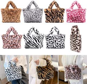 img 1 attached to Wild and Stylish: Leopard Print Shoulder 🐆 Crossbody Messenger Women's Handbags & Wallets for Totes