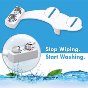 img 3 attached to 🚽✨ BUTT BUDDY Spa - Bidet Toilet Seat Attachment with Fresh Water Sprayer (Cool & Warm Temperature Control, Easy Installation, Universal Fit, Non-Electric, Dual-Nozzle Cleaning, Adjustable Pressure, Female Wash)