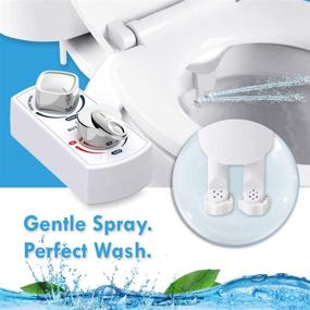 img 2 attached to 🚽✨ BUTT BUDDY Spa - Bidet Toilet Seat Attachment with Fresh Water Sprayer (Cool & Warm Temperature Control, Easy Installation, Universal Fit, Non-Electric, Dual-Nozzle Cleaning, Adjustable Pressure, Female Wash)