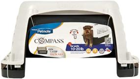 img 2 attached to 🚪 Petmate Compass Plastic Pet Kennel featuring a Sleek Chrome Door