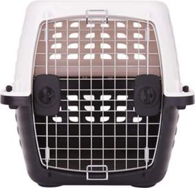 img 1 attached to 🚪 Petmate Compass Plastic Pet Kennel featuring a Sleek Chrome Door