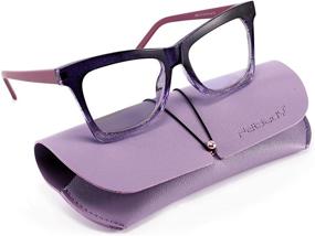 img 3 attached to 👓 FEISEDY B2688: Stylish Oversized Square Cat Eye Anti Blue Light Blocking Glasses for Women - Perfect for Computer Eyewear with Spring Hinge