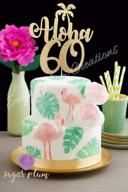 aloha 60 birthday cake topper logo