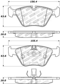 img 2 attached to 🚗 StopTech 309.09460 Спортивные тормозные накладки с шайбами и комплектом установки.