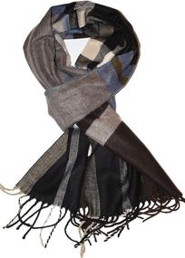 img 1 attached to ❄️ Stay Warm and Stylish with Veronz Classic Cashmere Winter Scarf: Must-Have Women's Accessory