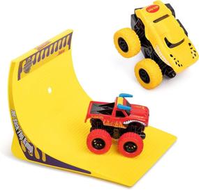 img 4 attached to Unleash the Power of Kidstech Friction Monster Trucks: Conquer Any Terrain with 360-Degree Performance