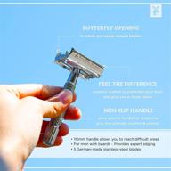 🪒 van der hagen safety razor kit - high-quality 110mm chrome razor set logo