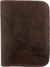 img 4 attached to 👜 Handmade Hide Drink: Durable Passport Cover