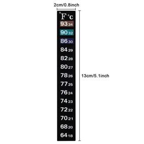 img 3 attached to 🐠 Premium 20 Piece Aquarium Thermometer Sticker Set – Accurate Digital Temperature Strips in Fahrenheit and Celsius for Fish Tanks and Aquariums