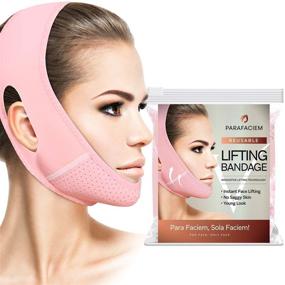 img 4 attached to 👱 ParaFaciem V Line Mask: Reusable Face Slimming Strap for Double Chin Reduction and V Shaped Face Lift – Chin Up Mask Facelift Belt (1PC)