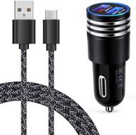 💨 quick charge 3.0 usb c fast car charger + 6ft type c fast charging cable for samsung galaxy s21 s20 ultra s20 fe note 21 20 a02s a12 a22 a32 a42 s10e s10 s9 a10e a11 a20 a50 a21 a51 logo