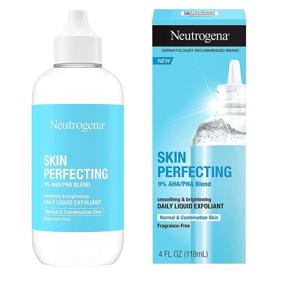 img 2 attached to 🌺 Neutrogena Skin Perfecting Daily Liquid Facial Exfoliant (9% AHA/PHA Blend) - For Normal & Combination Skin, Smoothing & Brightening Leave-On Exfoliator - Oil & Fragrance-Free - 4 fl. oz