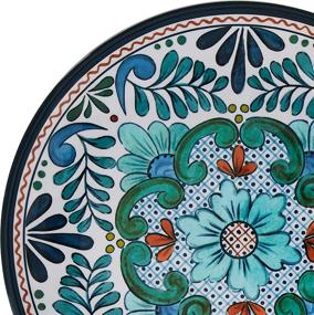 img 1 attached to Vibrant and Authentic Certified International Talavera Dessert Multicolor: Elevate your Dining Experience!