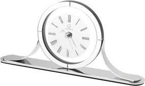 img 4 attached to Timetrace Contemporary Glass Mantel Clock - Ideal for Living Room, Fireplace, Office - Luxurious Desk Clock & Gift