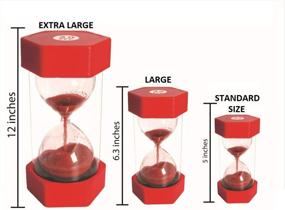 img 1 attached to ⏳ Playlearn 6 Inch Sand Timer for Kids: Large Hourglass Timer for Classroom, Teachers, Home, or Office – Durable, Safe, and 5 Minute Duration