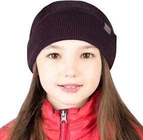 img 3 attached to 🏻 Cozy and Stylish: MERIWOOL Kids Ribbed Merino Beanie - Perfect Boys' Winter Accessory