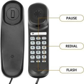 img 3 attached to 🏨 Uvital Hotel Telephone: Stylish & Simple, Crystal Clear Calls, Battery-free, Redial, Flash, Mute, Pause, Hold, Reset, User-friendly, Compact, Customizable Ring Tones, Desktop Phone