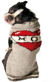 img 1 attached to 🐶 X-Large Knit Tattooed Mom Dog Sweater by Chilly Dog