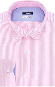 img 2 attached to 👔 IZOD Stripe Buttondown Collar Shirts - Men's Clothing for SEO