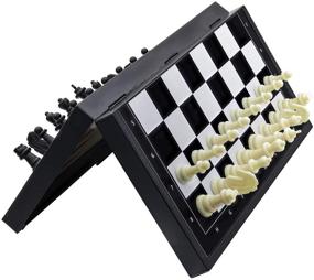 img 2 attached to 🧲 Magnetic Checkers, Dominoes and Backgammon Set
