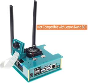 img 3 attached to Корпус/чехол Makeronics Jetson Nano (Зеленый) с блоком питания