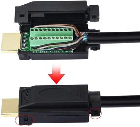 img 2 attached to 🔌 SinLoon HDMI Беспайковый адаптер - Золотое покрытие разъема для удлинительного кабеля сигналов на плате отвода.