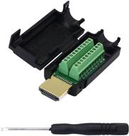 🔌 sinloon hdmi беспайковый адаптер - золотое покрытие разъема для удлинительного кабеля сигналов на плате отвода. логотип