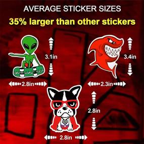 img 2 attached to Variety Set of 600 Cool Random Vinyl Stickers for Skateboard Laptop Guitar Travel Case Water Bottle Car Luggage Bike | Waterproof Graffiti Decals | Perfect Gift for Teens & Adults