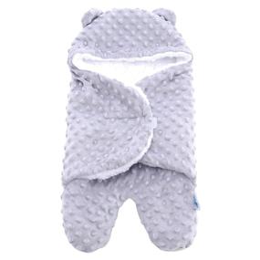 img 4 attached to 👶 Soft Fleece Sherpa Minky Baby Swaddle Blankets - Cozy Warm Newborn Sleeping Wraps - Unisex Receiving Blankets for Boys, Girls, Toddler, Infant - Grey