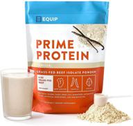 vanilla collagen protein powder: low carb keto supplement for beef paleo diet. 🍖 essential for ancient caveman & carnivore nutrition. ideal gelatin muscle protein drink from premium source. logo