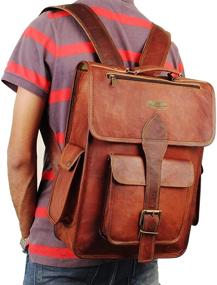 img 2 attached to HULSH Genuine Leather Backpack: A Stylish & Durable Choice