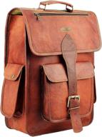 hulsh genuine leather backpack: a stylish & durable choice logo