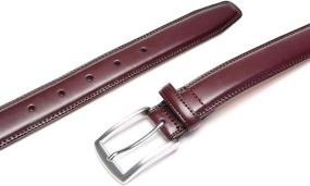 img 3 attached to 👔 Classic Leather Dress Belts for Men's Stylish Waist Accessorizing with Quality