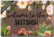 🚪 funny custom indoor doormat - personalized welcome mat for home and office decor - entry rug for garden, kitchen, bedroom - non-slip rubber - 23.6 x 15.7 inch logo