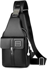 img 4 attached to 👜 Leathario Leather Shoulder Crossbody Multi-functional Bag