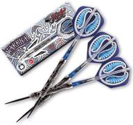 🎯 enhance your dart game with shot! darts warrior tipu steel tip dart set - high quality 80% tungsten barrels logo