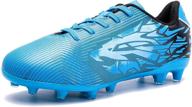 kids boys fg cleats/tf professional training girls football shoes by saekeke logo