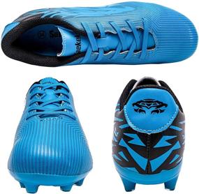 img 2 attached to Kids Boys FG Cleats/TF Professional Training Girls Football Shoes by Saekeke