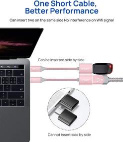 img 3 attached to USB C to USB Adapter [2 Pack] by JSAUX - USB Type C Male to USB 3.0 Female OTG Cable Thunderbolt3 to USB Adapter - Compatible with MacBook Pro/Air 2019 2018 2017, Samsung Galaxy S20 S20+ Ultra Note 10 S9 S8