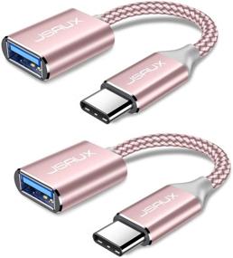 img 4 attached to Адаптер USB C к USB [2 шт.] от JSAUX - кабель OTG USB Type C мужской к USB 3.0 женский Thunderbolt3 к USB - совместим с MacBook Pro/Air 2019 2018 2017, Samsung Galaxy S20 S20+ Ultra Note 10 S9 S8