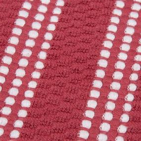 img 2 attached to Luxurious Set of 8 Lavish Home Combed Cotton Dish Cloths for Efficient Cleaning and Drying - Absorbent Popcorn Terry Weave - Multiple Colors