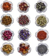 🌸 hey~yo dried flowers: 100% natural botanical flower herbs for diy candle, soap, resin jewelry & bath decorations - including jasmine, lily, lavender & more! logo