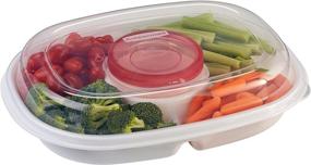 img 4 attached to Rubbermaid Party Platter Clear 1910335