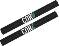 🚗 cor surf roof rack pad for round or square crossbar - surfboard, longboard, kayak, sup - round crossbar pads (28 inches) logo