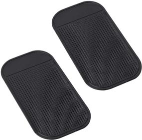 img 4 attached to 🚗 Non-Slip Magic Pad for Radar Detector Dash Mat - Dashboard Mounting Pad for Passport 9500ix, Escort, Cobra, Beltronics, and Whistler - Anti-Slip Mat for Car Dashboard and Cell Phone (2 Pack)